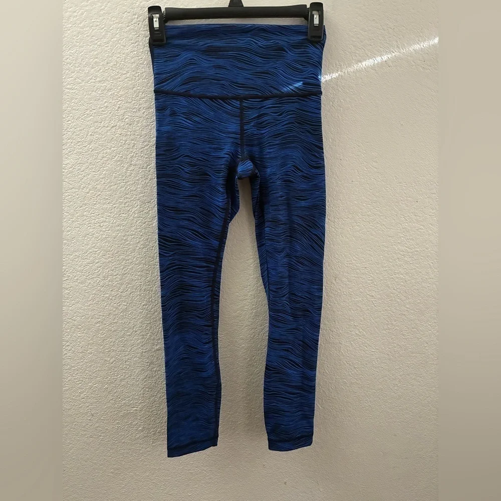 Lululemon High Times Pant Full-On Luxtreme Blue Black Zebra 4